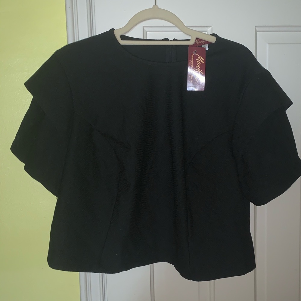 Monif C “Vida” Double Sleeve Top